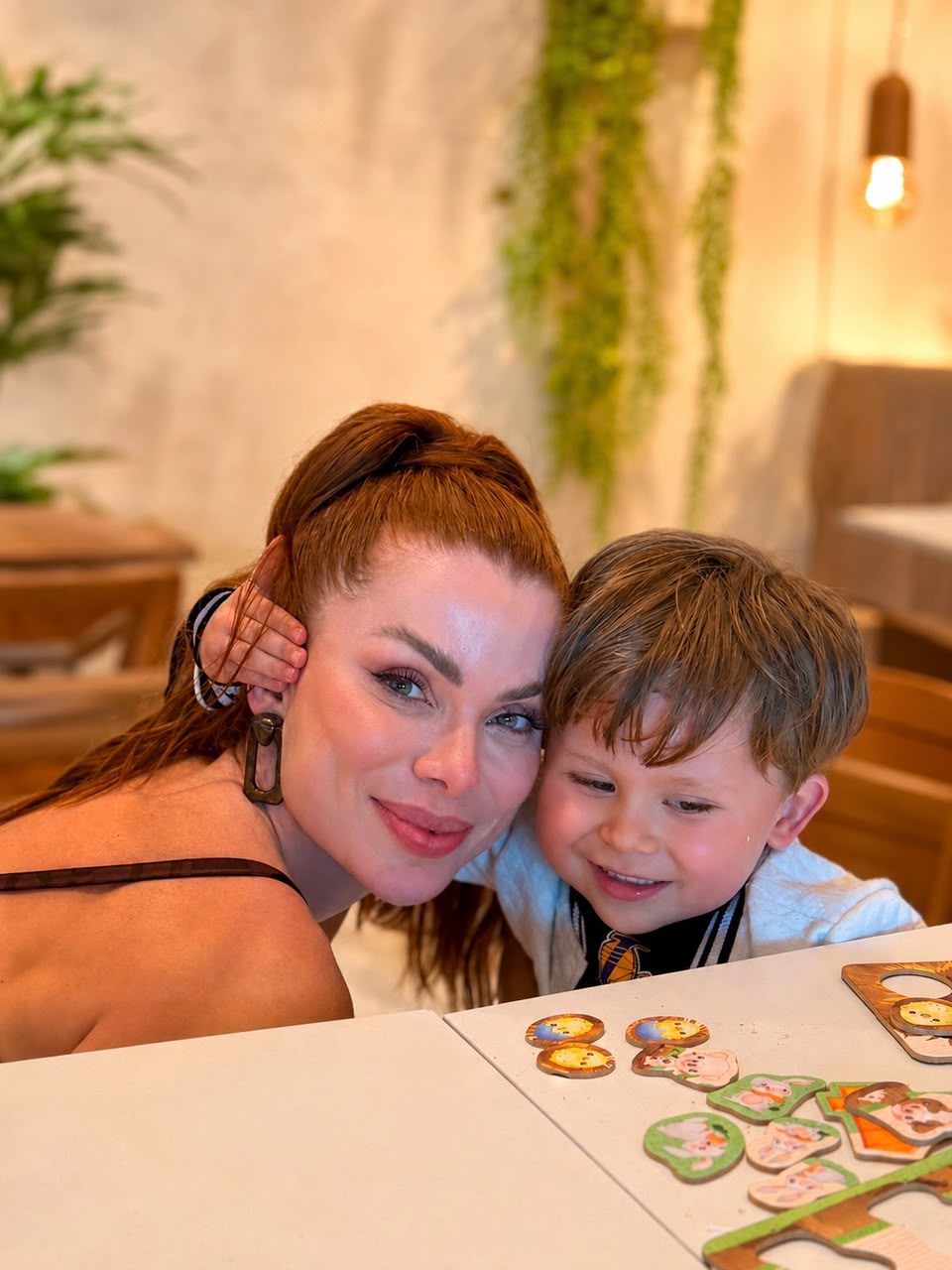 AlineRuiva com seu filho